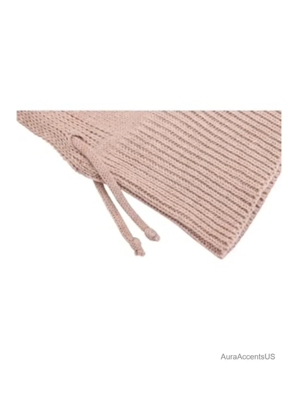 Knitted Balaclava Hooded Scarf Hat, Adjustable Winter Beanie for Women